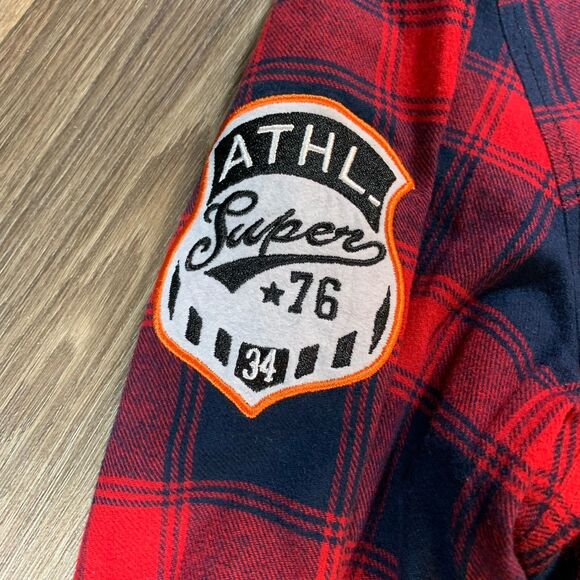 Switch Remarkable Size Mens 3XL Collar Button Up Shirt Red - Picture 5 of 9